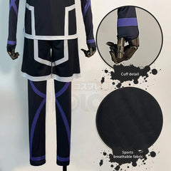 Halloweez Blue Lock Season 2 Rin Itoshi Cosplay Costume with Football Uniform Set - Halloweez
