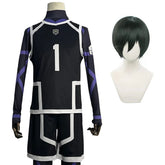Halloweez Blue Lock Season 2 Rin Itoshi Cosplay Costume with Football Uniform Set - Halloweez