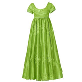 Halloweez Regency Elegance Costume - Green Empire Gown for a Bridgerton Experience - Halloweez