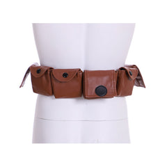Halloweez Brown Utility Belt - Premium Adjustable Adult Accessory with Pockets - Halloweez