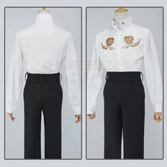 Halloweez Dazai Osamu Cosplay Outfit - 10th Anniversary Edition with Wig, Coat, Pants & Shirt - Halloweez
