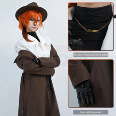 Halloweez Anime Nakahara Chuuya Cosplay Costume Set - Perfect for Daily and Halloween Events - Halloweez