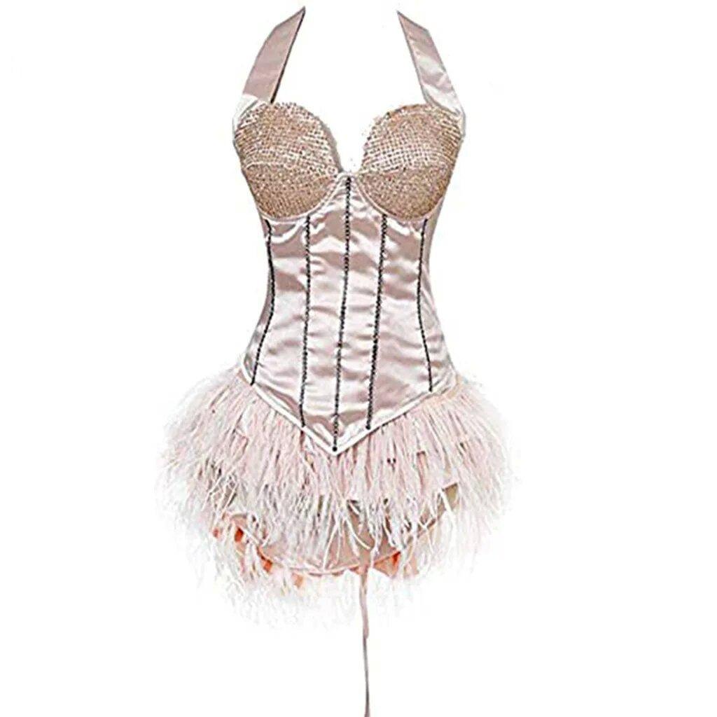 Halloweez Christina Aguilera Burlesque Costume| Adult Women's Sexy Halloween Cosplay Outfit | - Halloweez
