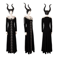 Maleficent Mistress of Evil Cosplay Costume Full Set Halloween Outfit - Halloweez