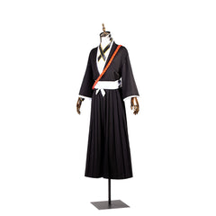 Halloweez Ichigo Kurosaki Cosplay Costume Set with Wig, Black Top and Pants for Halloween - Halloweez