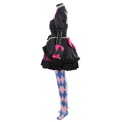 Halloweez Cosplay Game Costume Women's Sexy Black Officer Dress Suit for Overwatch Enthusiasts - Halloweez