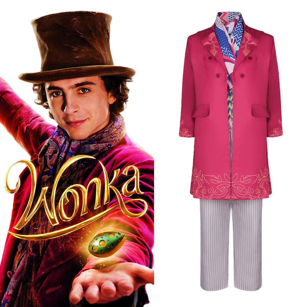 Charlie and the Chocolate Factory Willy Wonka Cosplay Costume Movie Same Role Play Stage Outfit - Halloweez