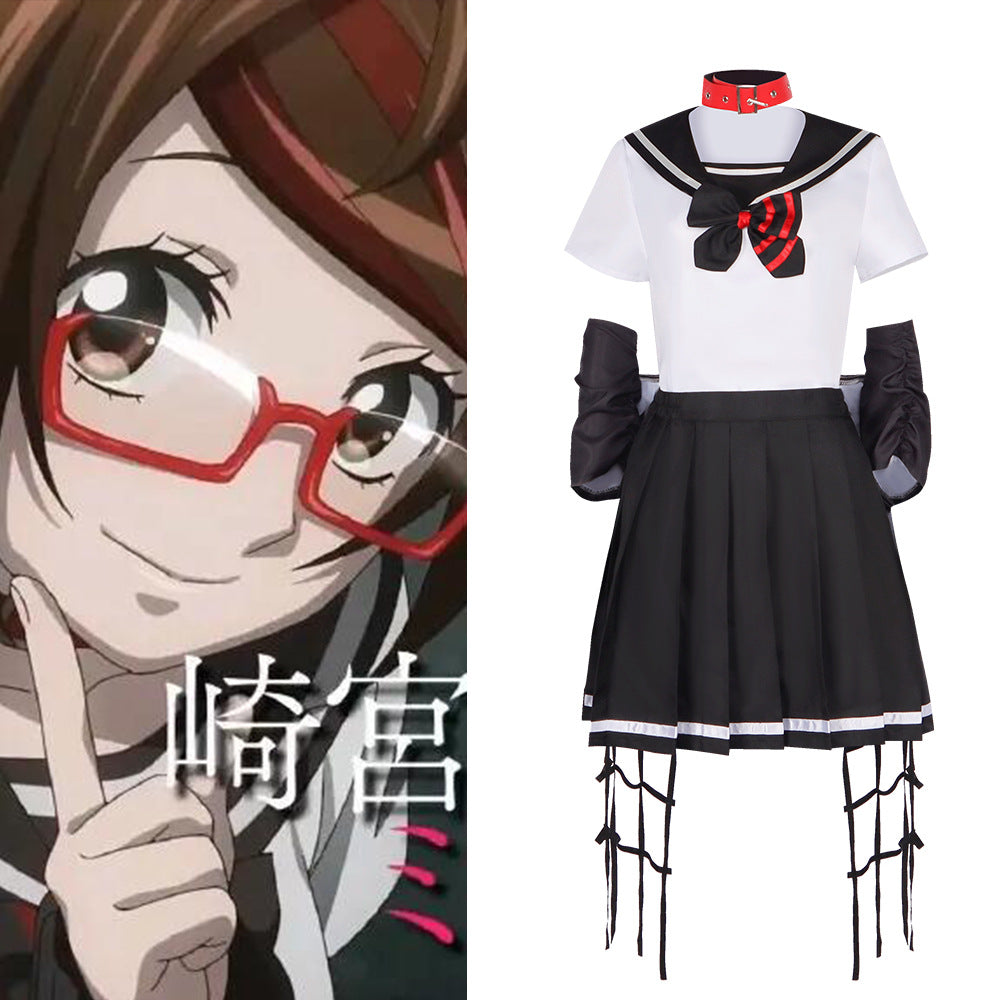 Dead Body Game Cosplay Costume Killer Hunter Sakimiyu Misaki Halloween Sailor Suit - Halloweez