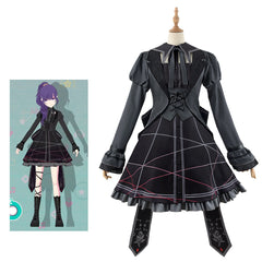 World Project PJSK Mafuyu Asahina Cosplay Costume Anime Dress Outfit for Women - Halloweez