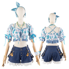 LoveLive Nijigasaki High School Idol Club Saya Kanon Yuki Setsuna Summer Girls Outfit Cosplay Costume - Halloweez