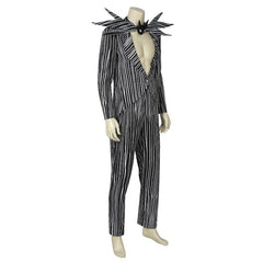 Jack Skellington Costume - Halloween Cosplay Black Stripe Suit by Halloweez - Halloweez