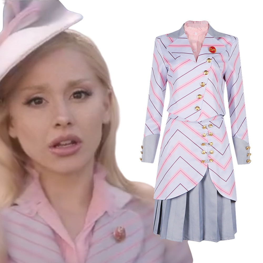Wicked Glinda Cosplay Costume - Music Performance Role Play Dress - Halloweez