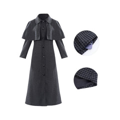 Wednesday Season 2 Cosplay Costume Addams Family Heroine Wool Coat Halloween - Halloweez