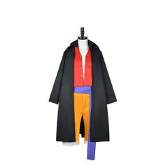 Halloween Cosplay Costume Wano Country Onigashima Luffy Kimono for Men - Anime One Piece Monkey D. Luffy - Halloweez