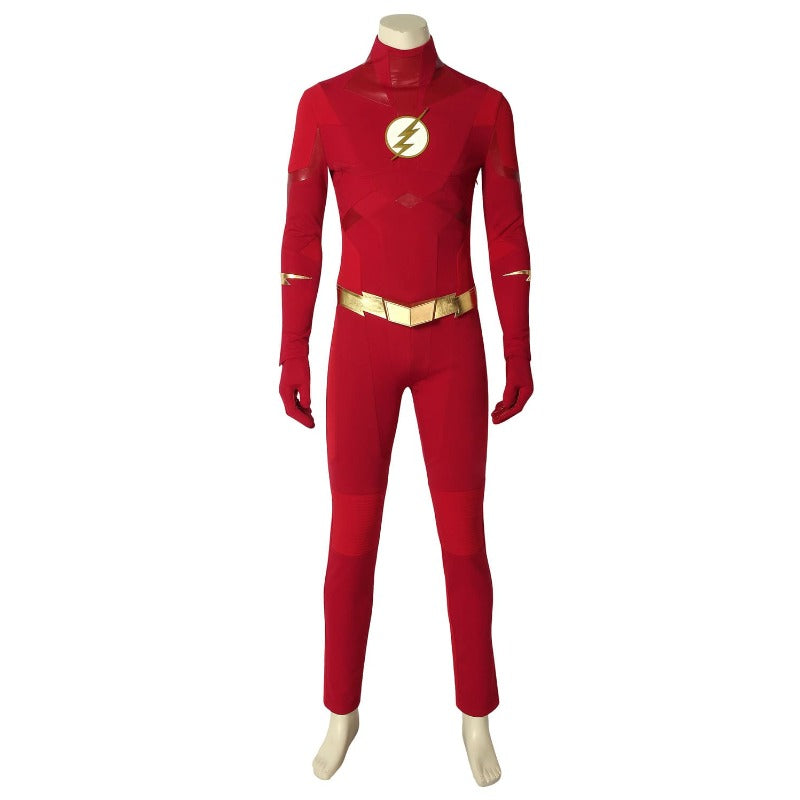 Embrace Your Inner Speedster with the Halloweez Barry Allen Flash Jumpsuit - Season 8 Inspired - Halloweez
