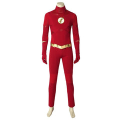 Embrace Your Inner Speedster with the Halloweez Barry Allen Flash Jumpsuit - Season 8 Inspired - Halloweez