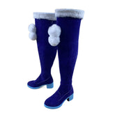 1849 Hatsune Miku 2012 Snow Miku Cosplay Shoes for Anime Conventions - Halloweez