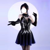 Gold Medalist Hikaru Cosplay, Custom Figure Skating Dress for Halloween & Comic Con