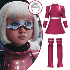 M3GAN 2.0 Cosplay Costume for Kids - Robotic Mech Dress Halloween Outfit - Halloweez