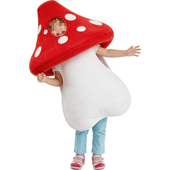 Kids Poison Mushroom Cosplay Costume, Custom Outfit for Stage & Halloween Party