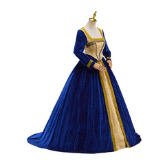 Tudor Era Gown Cosplay Costume – Elegant Historical Dress for Renaissance Fairs & Reenactments - Halloweez