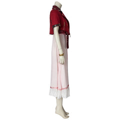 Stunning Final Fantasy VII Aerith Gainsborough Cosplay Costume - Embrace the Enchantment! - Halloweez