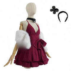 Blue Archive Mutsuki Formal Dress Cosplay Costume Elegant Game Party Outfit Full Set - Halloweez