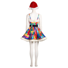 Glimmering Haloweez Christmas Dress - Colorful Sequined Elegant Party Wear - Halloweez
