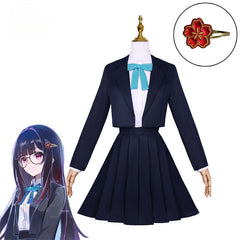 Halloweez Sparkle Cosplay Costume Game Honkai Star Rail Black Women's JK Suit for Halloween, Carnival, and School Events - Halloweez
