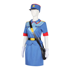 Pokemon Cosplay Costume Officer Jenny Police Uniform Anime Performance Outfit - Halloweez