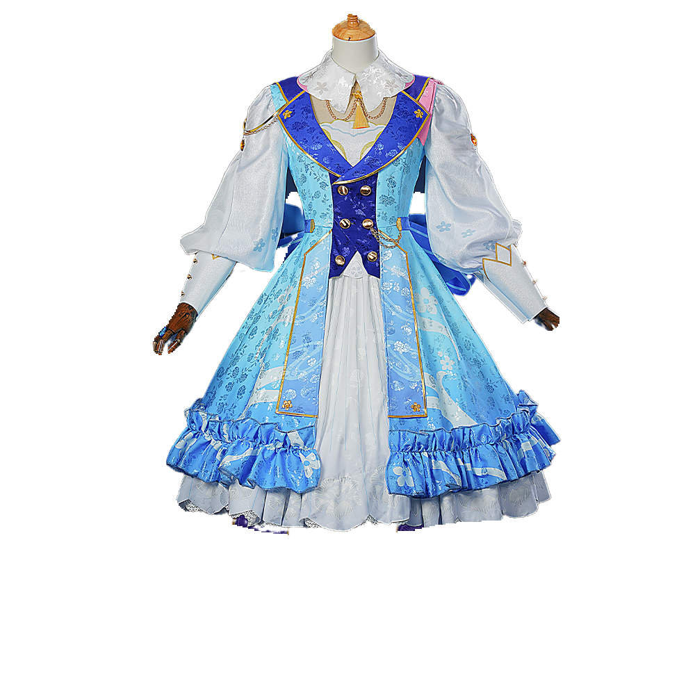 Halloweez Kamisato Ayaka Cosplay Costume - Elegant Flower Letter Outfit - Halloweez