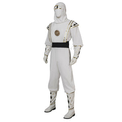 Halloweez Tommy Oliver White Ranger Ninja Cosplay Costume - Halloweez