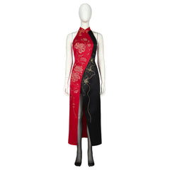 Stunning Ada Wong Cheongsam Cosplay Costume from Resident Evil 4 Remake by Halloweez - Halloweez