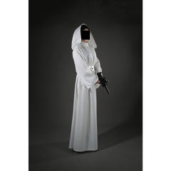 Princess Leia Organa White Hooded Robe Costume from Star Wars: A New Hope - Complete Iconic Outfit Set