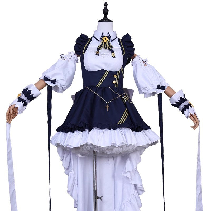 Azur Lane Heavy Cruiser Cheshire Cosplay Costume Full Set Cat Maid Outfit - Halloweez