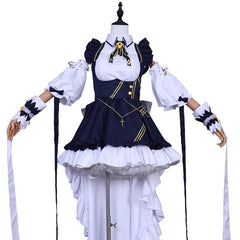 Azur Lane Heavy Cruiser Cheshire Cosplay Costume Full Set Cat Maid Outfit - Halloweez