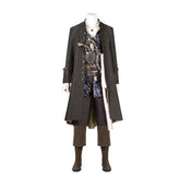 Halloweez Captain Jack Sparrow Cosplay Costume Set - Premium Adult Pirate Outfit for Halloween - Halloweez