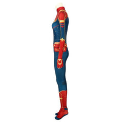 Halloweez Captain Marvel Digital Printed Cosplay Costume for Enthusiasts - Halloweez
