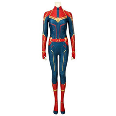 Halloweez Captain Marvel Digital Printed Cosplay Costume for Enthusiasts - Halloweez