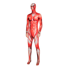 Attack on Titan Colossal Titan Muscle Suit Jumpsuit Cosplay Halloween Costume - Halloweez