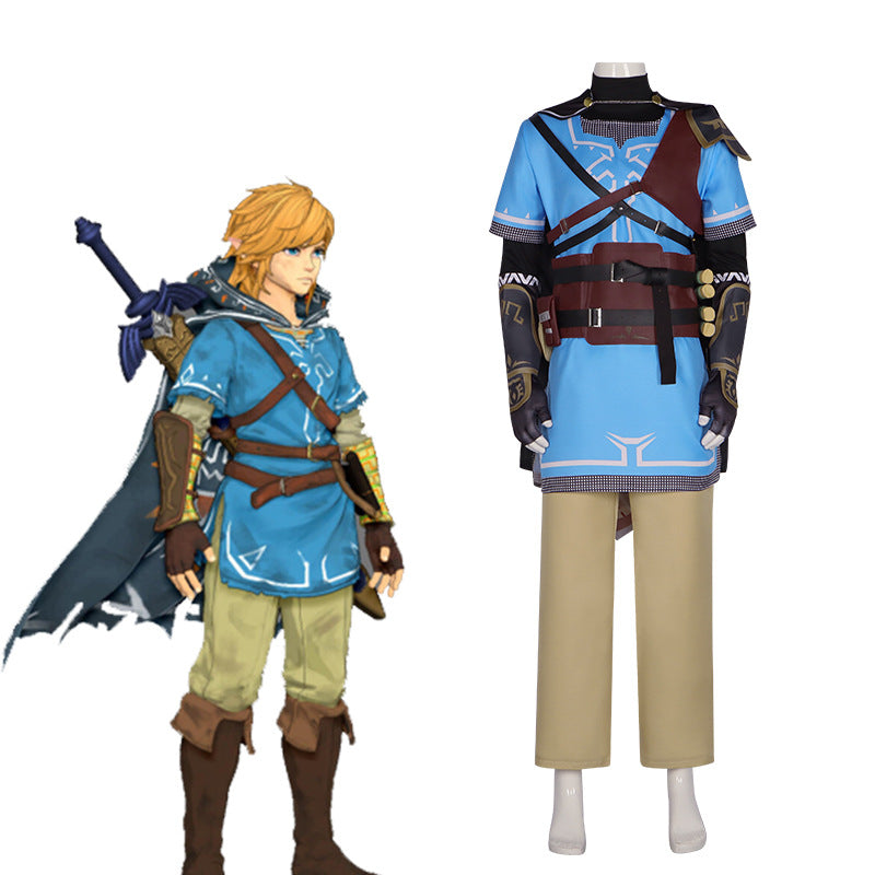 Legend of Zelda Breath of the Wild Tears of the Kingdom Link Cosplay Costume - Game Character Performance Outfit - Halloweez