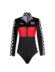 Halloween Party Cosplay SpeedCar Motorcycle Girl Racing Suit for Nightclub Leading Dance - Halloweez