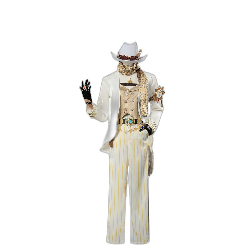 Fifth Personality Identity V Prospector Truth Under the Spotlight Gambler Cosplay Costume - Halloweez