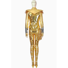 Halloweez Diana Prince Golden Battle Armor Cosplay Costume for Festive Celebrations - Halloweez