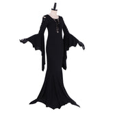 Wednesday Addams Black Dress Cosplay Costume from The Addams Family - Halloweez