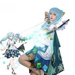Halloweez Genshin Impact Faruzan Cosplay Costume for Women - Full Set with Cloak for Halloween - Halloweez