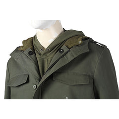 Halloweez Riddler Cosplay Costume - Edward Nygma Complete Set with Mask in Army Green - Halloweez