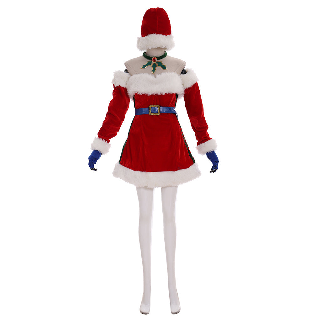 Halloweez Miss Fortune Cosplay Costume - Sexy Christmas Dress for The Bounty Hunter League of Legends - Halloweez