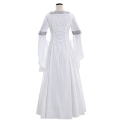 Elegant White Medieval Renaissance Princess Costume by Halloweez - Halloweez
