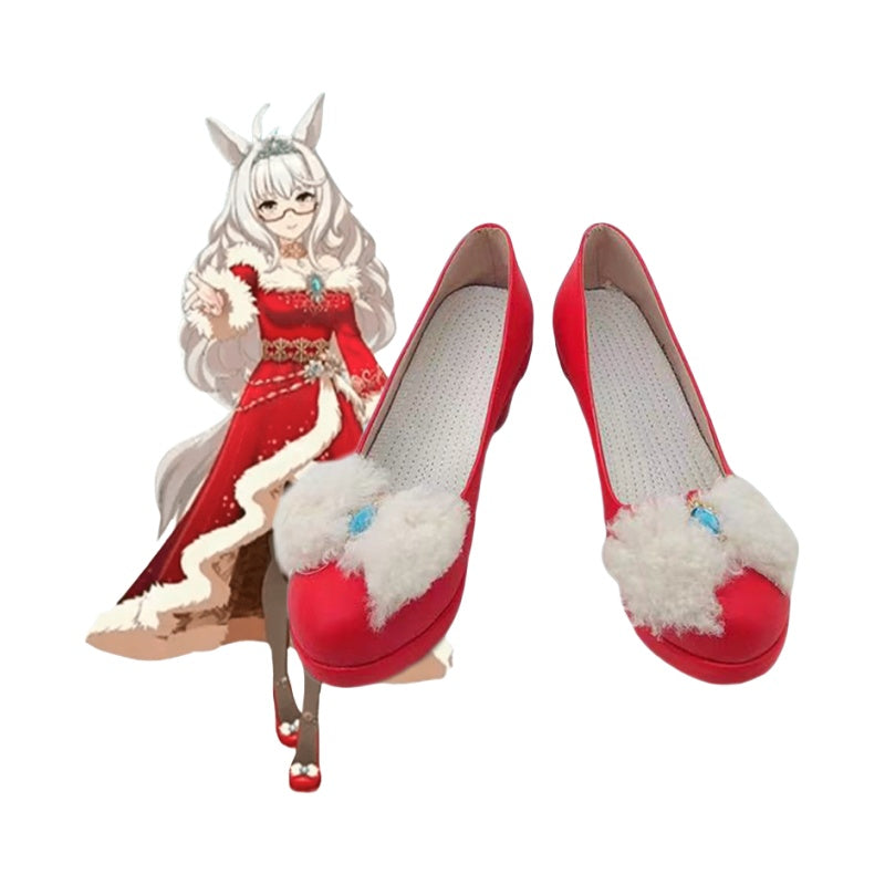 Uma Musume Pretty Derby Baekho Morning Light Cosplay Shoes for Anime Convention - Halloweez